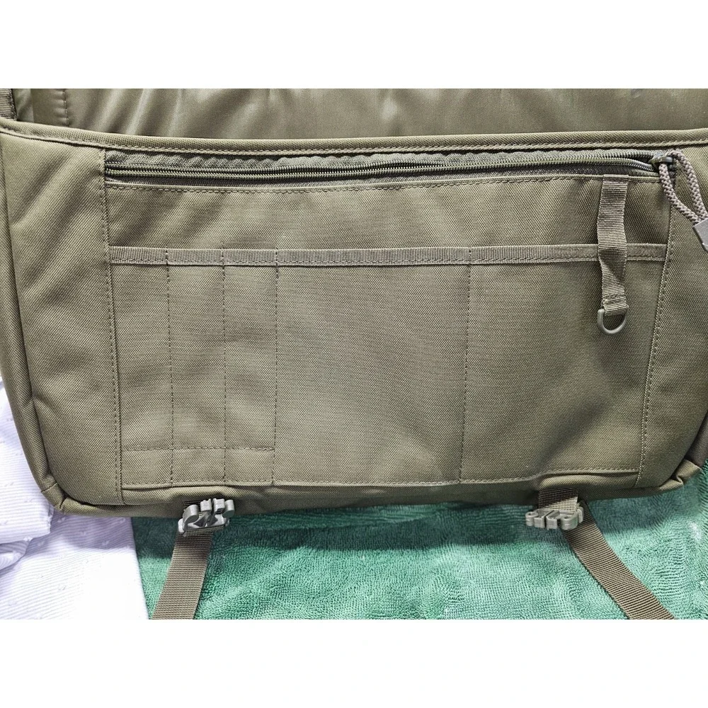 LAPG LA Police Gear Olive Green Tactical Messenger Shoulder Bag